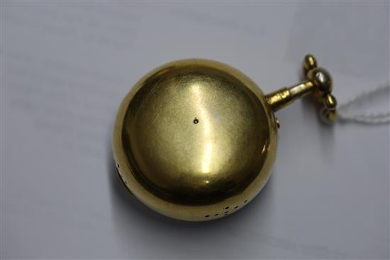 Daniel Quare and Stephen Horseman. A George III gilt pair-cased key-wind verge pocket watch No. 296,